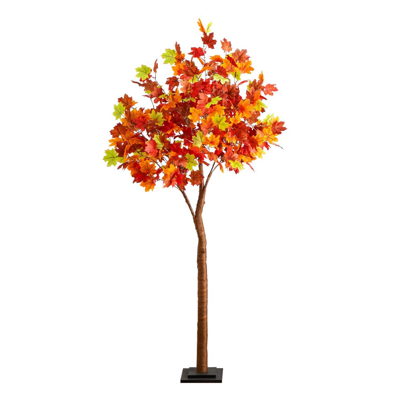 6ft. Pre-Lit Shades of Autumn Maple Artificial Fall Tree with 360 Warm White LED Lights